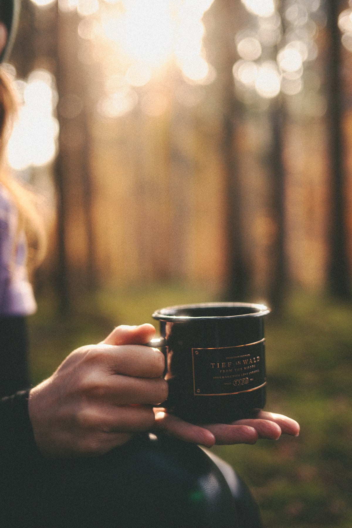 Tasse | Tief im Wald Schwarz / Gold