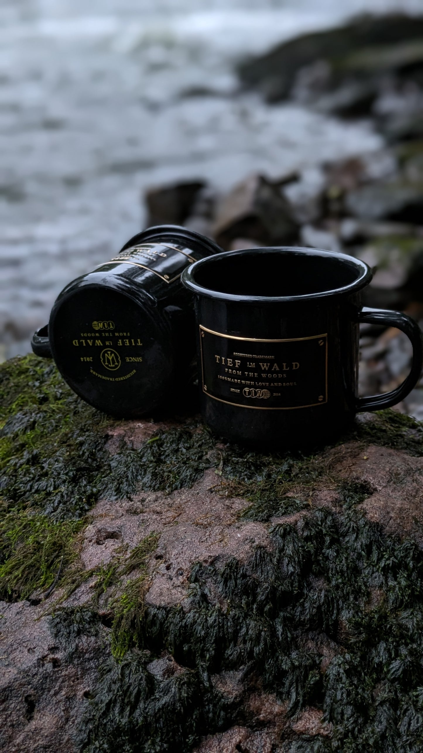 Tasse | Tief im Wald Schwarz / Gold