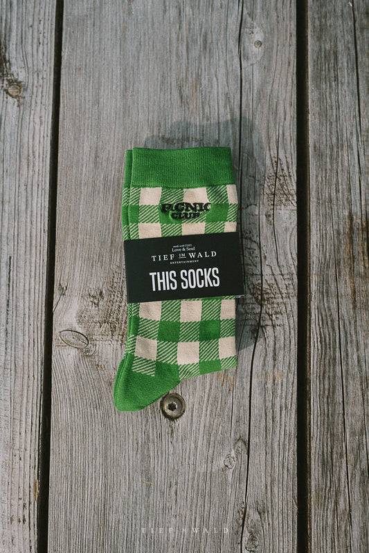 Socken "Picnic Club" grün
