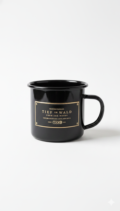 Tasse | Tief im Wald  Schwarz / Gold