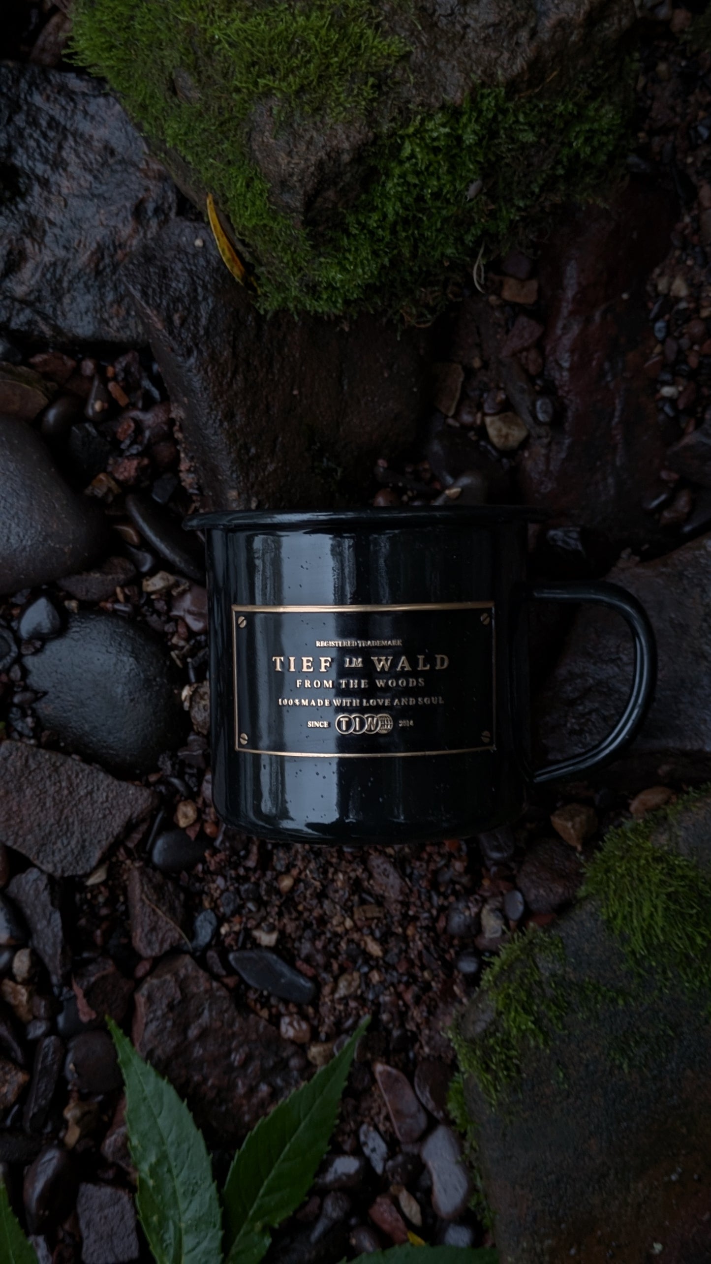 Tasse | Tief im Wald  Schwarz / Gold