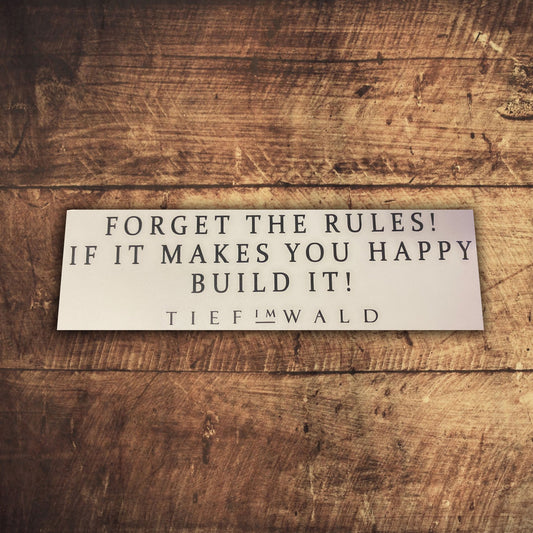 Aufkleber | FORGET THE RULES | TIW