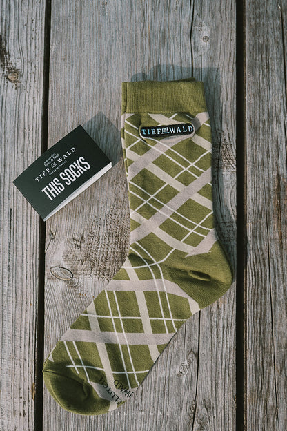 Socken | Tief im Wald | Grün