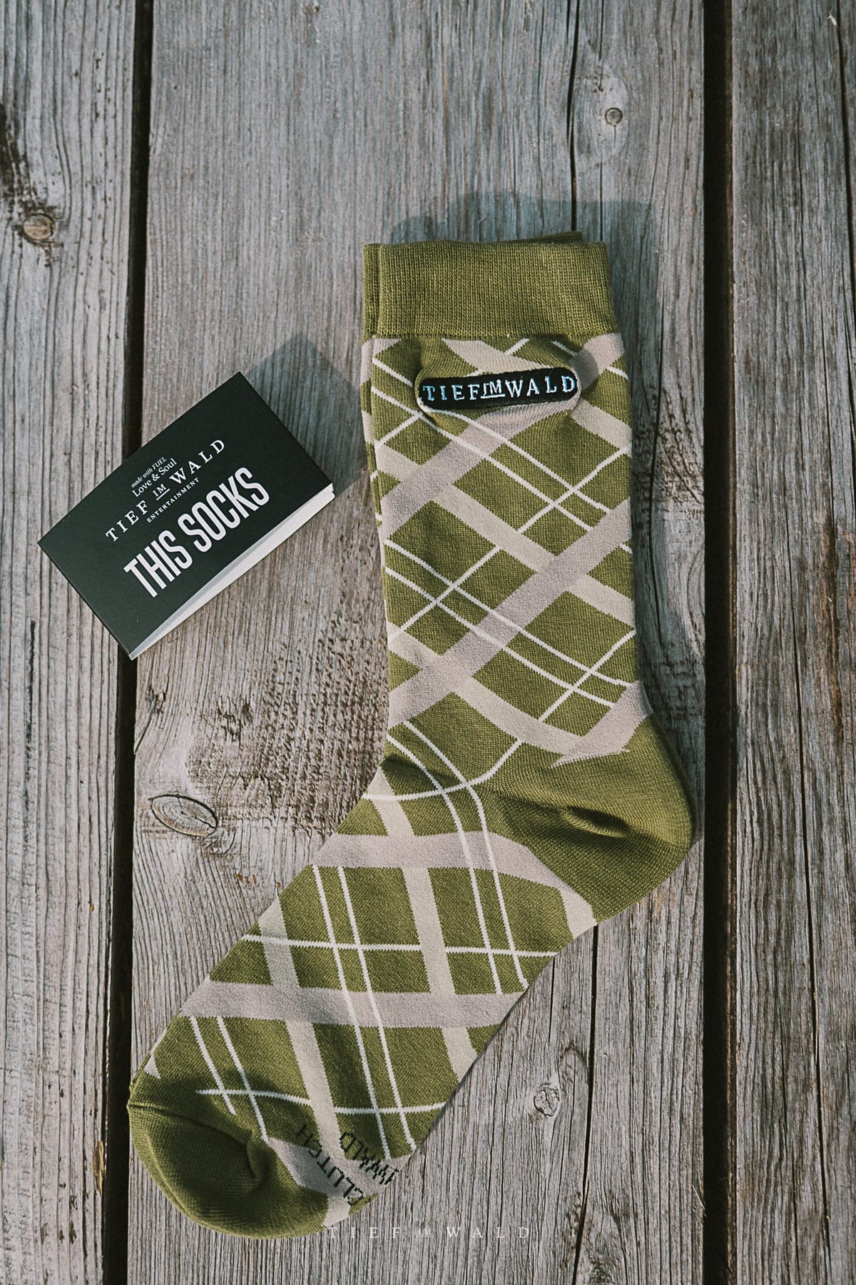 Socken Tief im Wald Grün