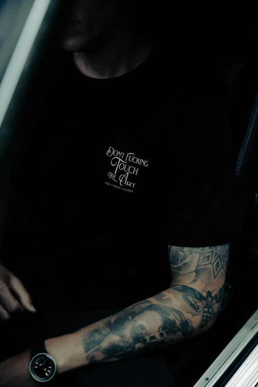 DON'T FUCKING TOUCH THE ART Colab T-Shirt  TIEF IM WALD × CAMBER
