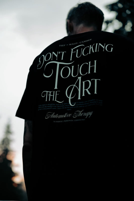 DON'T FUCKING TOUCH THE ART Colab T-Shirt  TIEF IM WALD × CAMBER